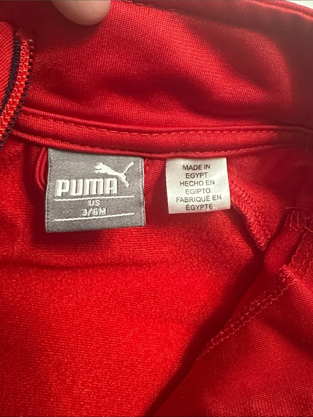 Puma size months